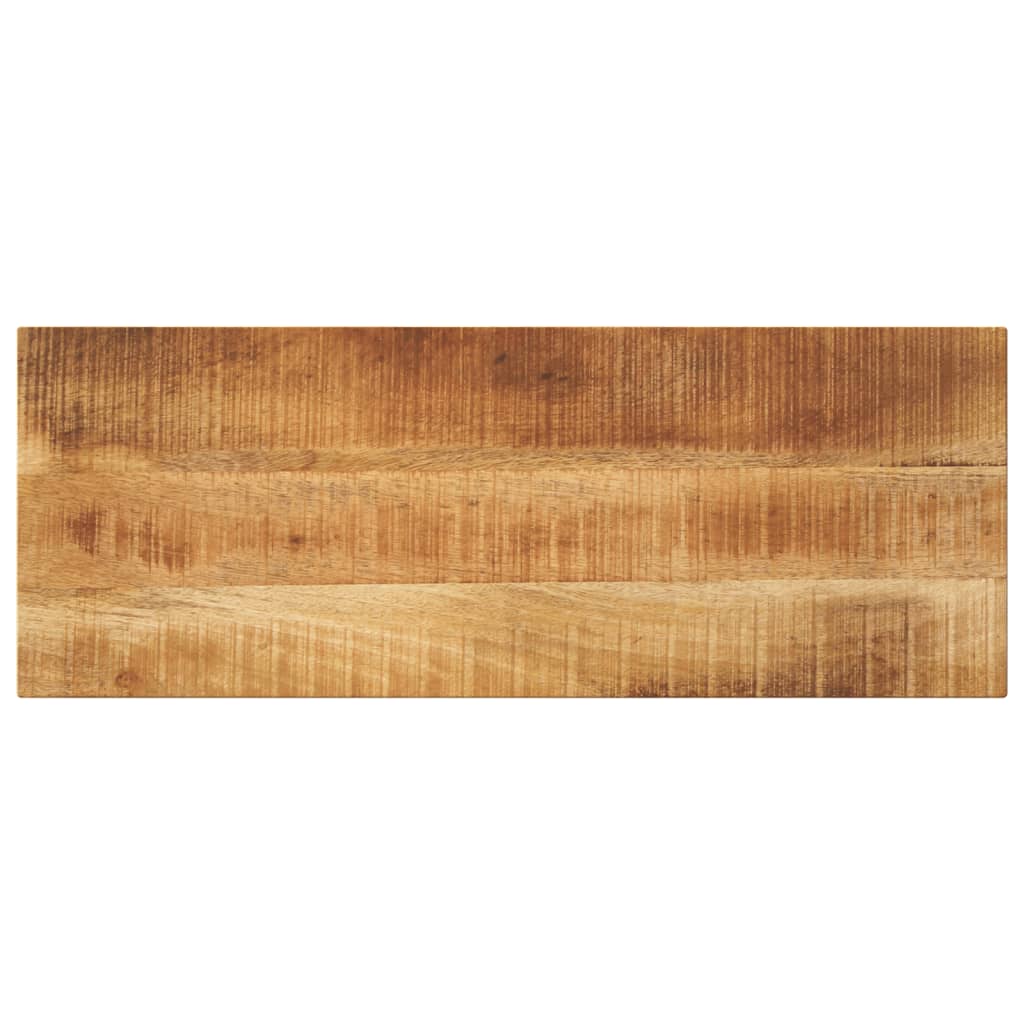 Tafelblad rechthoekig 80x40x3,8 cm massief ruw mangohout