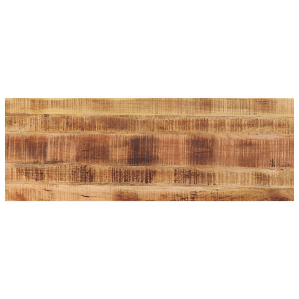 Tafelblad rechthoekig 140x50x3,8 cm massief ruw mangohout