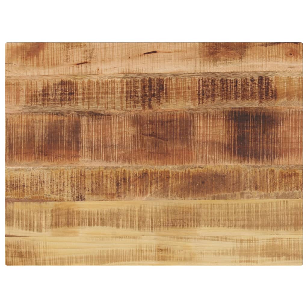 Tafelblad rechthoekig 80x60x3,8 cm massief ruw mangohout
