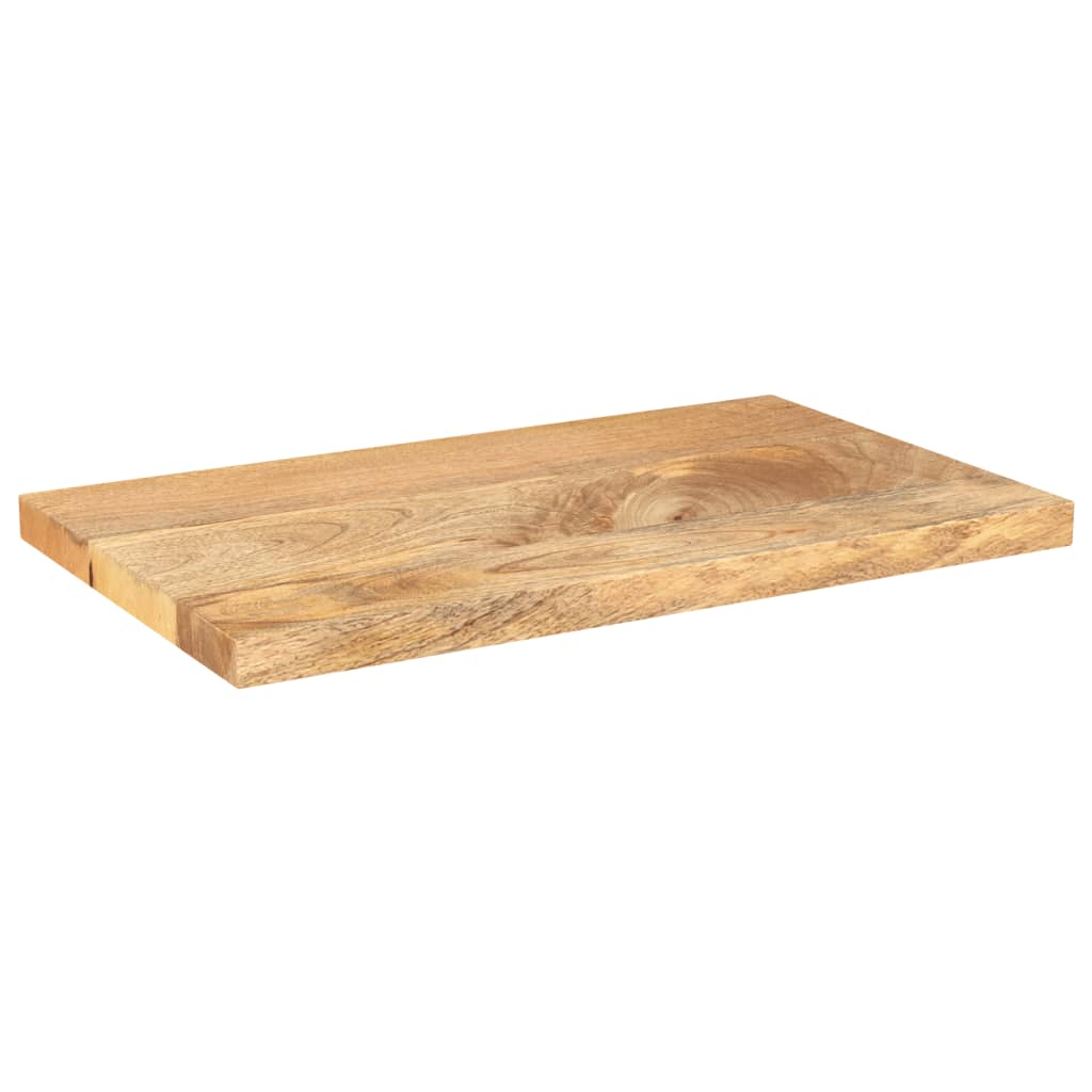 Tafelblad rechthoekig 60x40x2,5 cm massief mangohout – afbeelding 2
