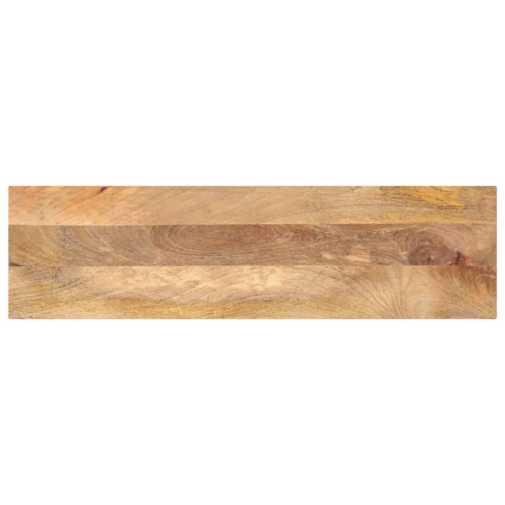 Tafelblad rechthoekig 120x40x2,5 cm massief mangohout