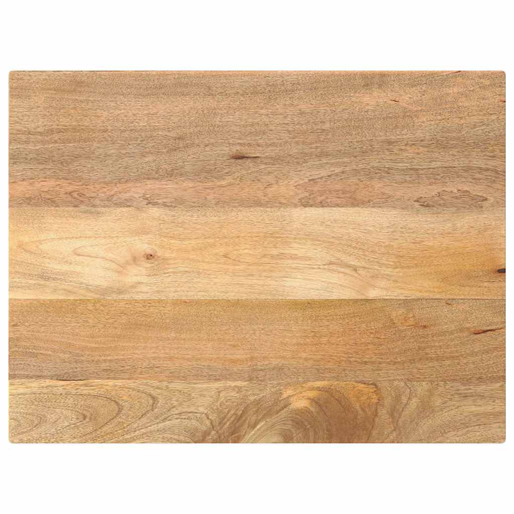 Tafelblad rechthoekig 90x70x2,5 cm massief mangohout