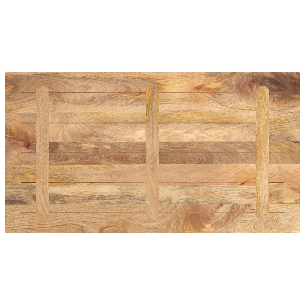 Tafelblad rechthoekig 100x70x2,5 cm massief mangohout – afbeelding 5