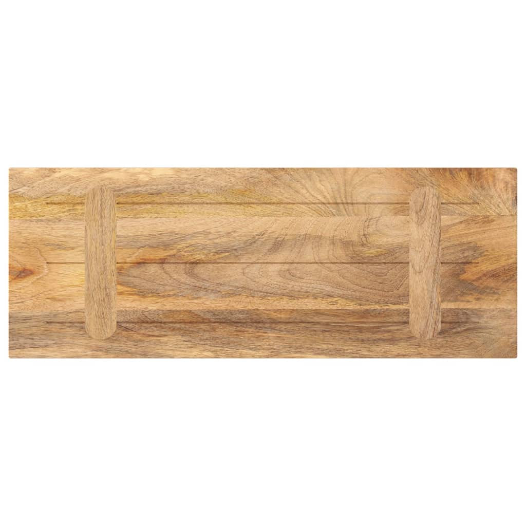 Tafelblad rechthoekig 90x20x3,8 cm massief mangohout – afbeelding 5
