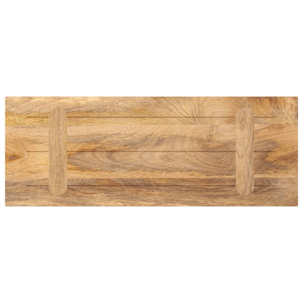 Tafelblad rechthoekig 80x30x3,8 cm massief mangohout – afbeelding 5