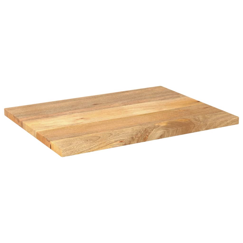 Tafelblad rechthoekig 80x50x3,8 cm massief mangohout – afbeelding 2