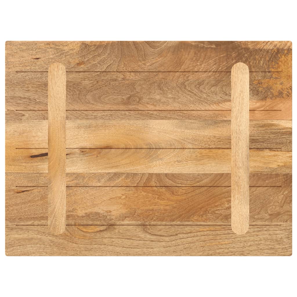 Tafelblad rechthoekig 80x50x3,8 cm massief mangohout – afbeelding 5