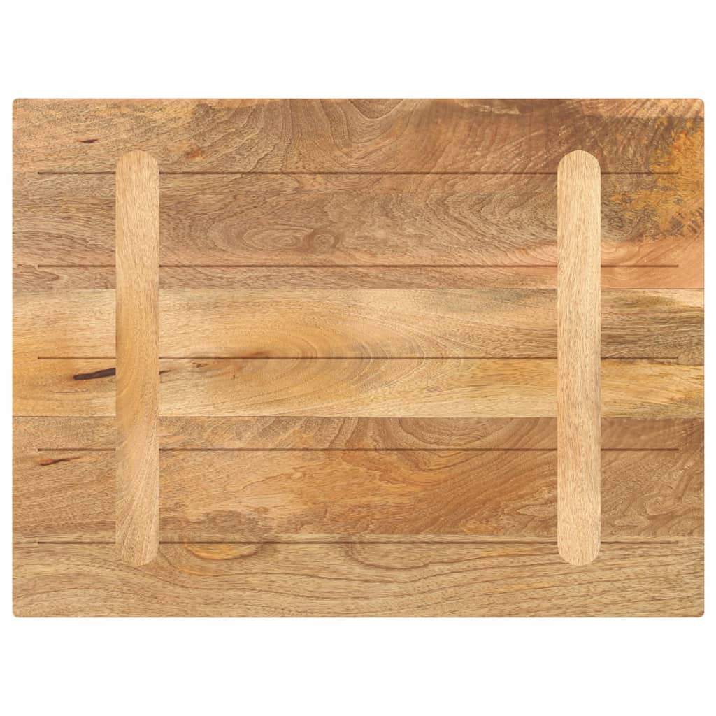 Tafelblad rechthoekig 70x60x3,8 cm massief mangohout – afbeelding 5