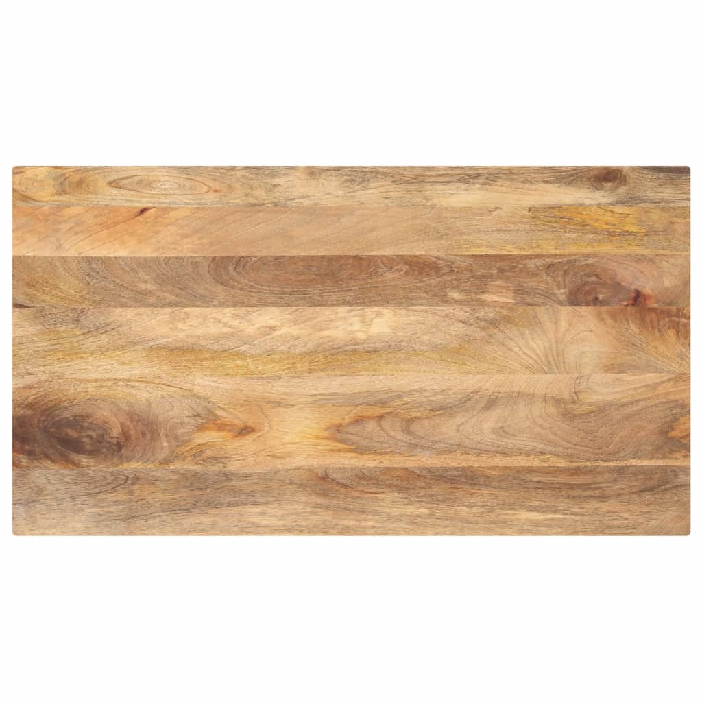 Tafelblad rechthoekig 100x60x3,8 cm massief mangohout – afbeelding 1