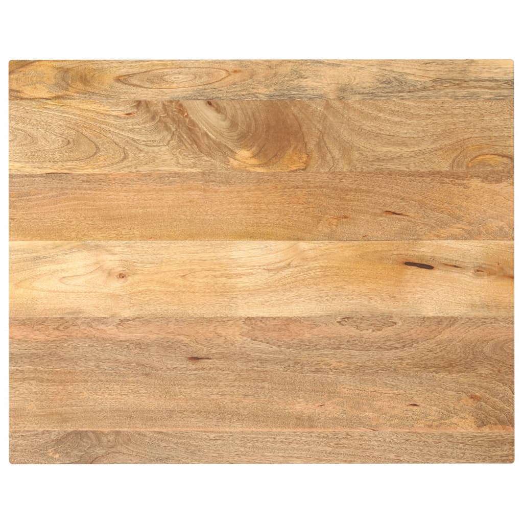 Tafelblad rechthoekig 90x80x3,8 cm massief mangohout