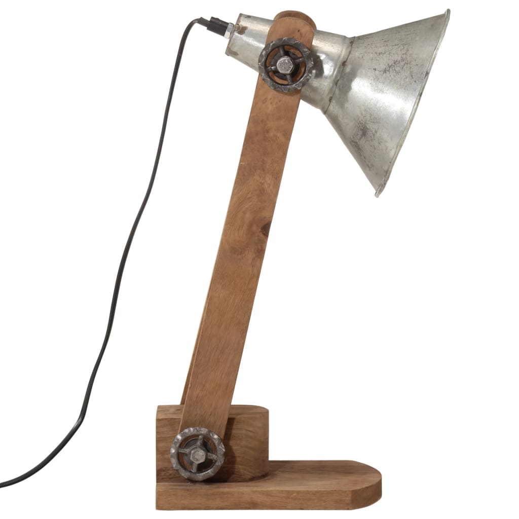 Bureaulamp 25 W E27 23x13x52 cm vintage zilverkleurig – afbeelding 4