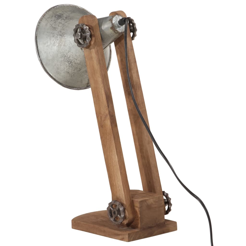 Bureaulamp 25 W E27 23x13x52 cm vintage zilverkleurig – afbeelding 5