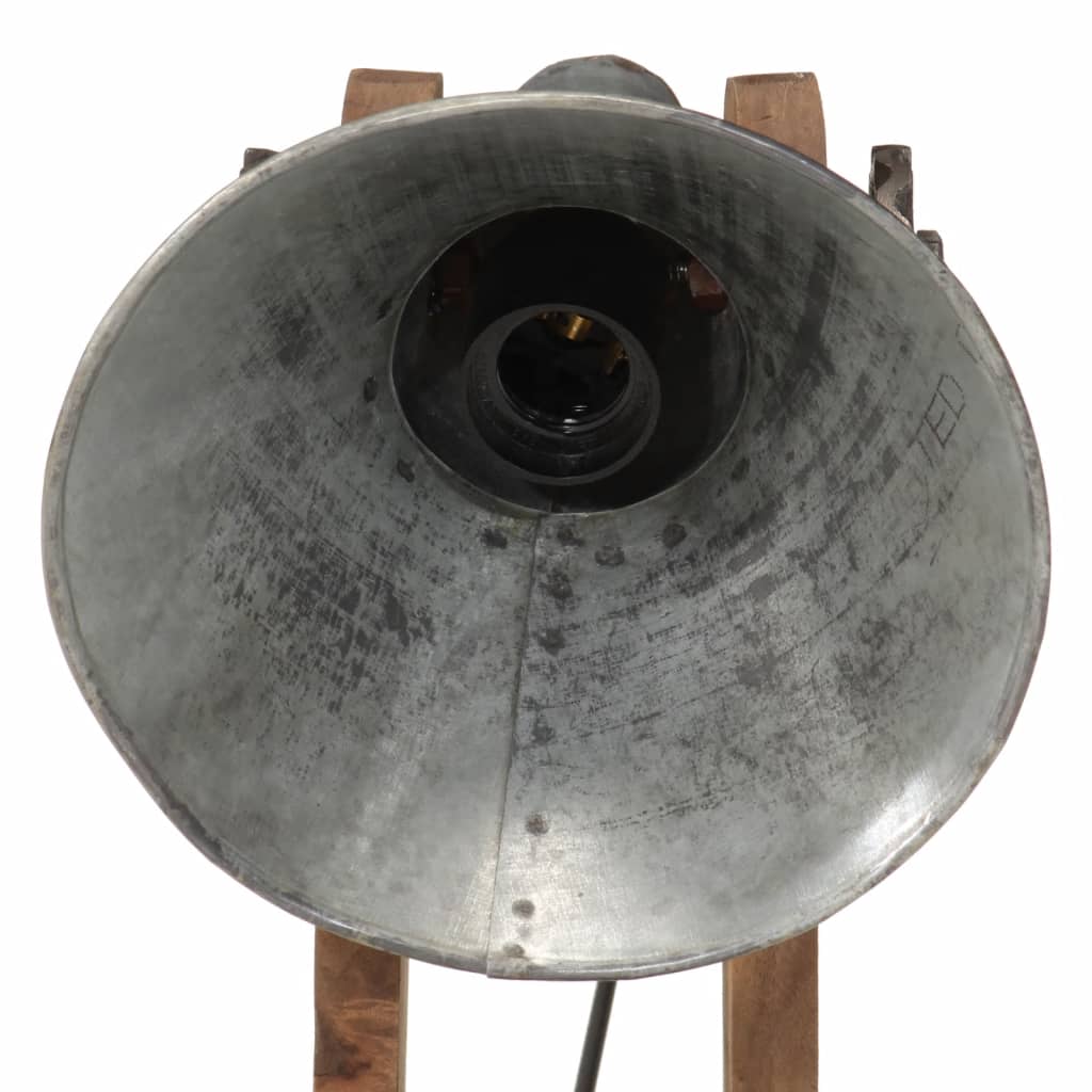 Bureaulamp 25 W E27 23x13x52 cm vintage zilverkleurig – afbeelding 6