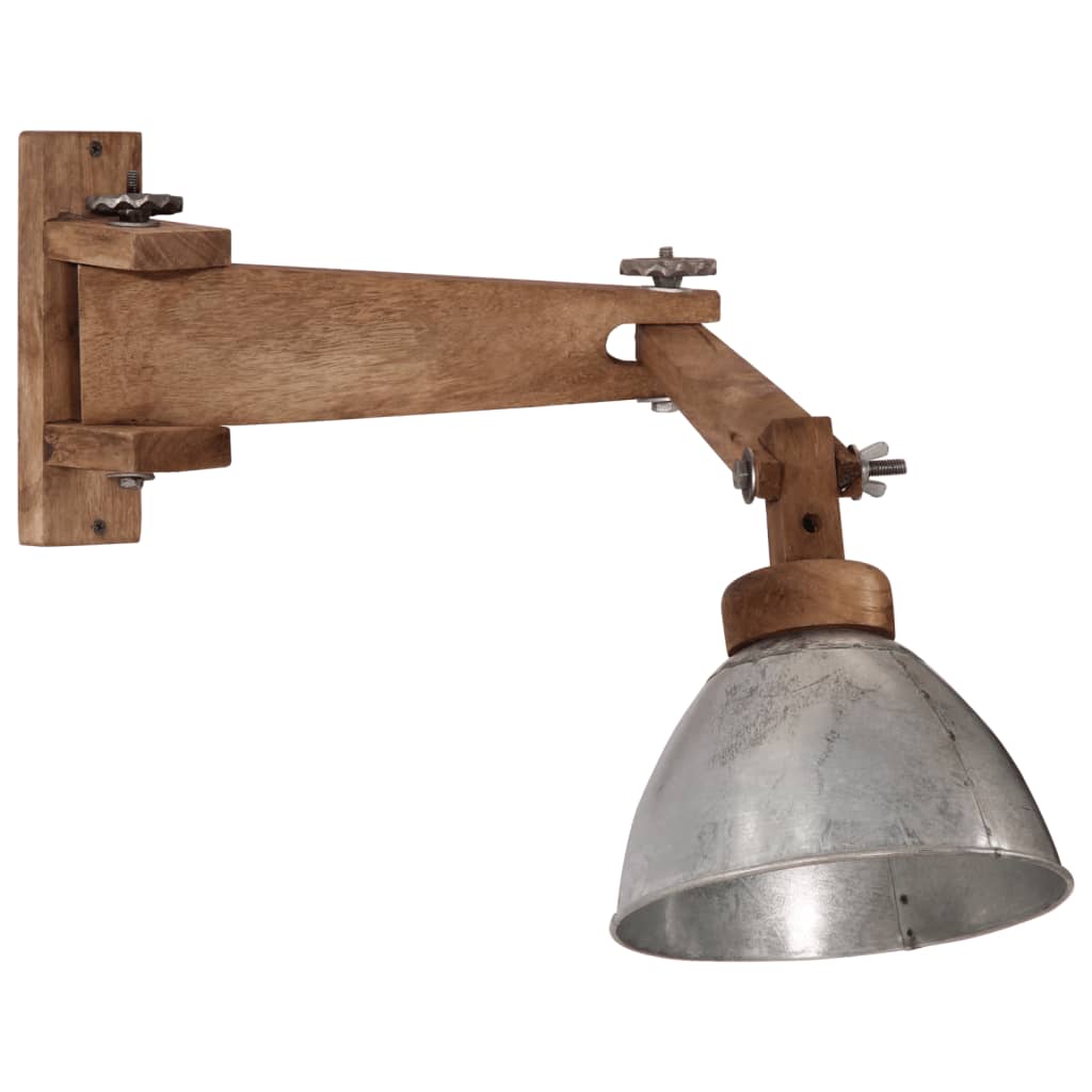 Wandlamp 25 W E27 vintage zilverkleurig – afbeelding 2