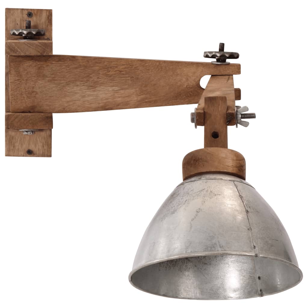 Wandlamp 25 W E27 vintage zilverkleurig – afbeelding 3