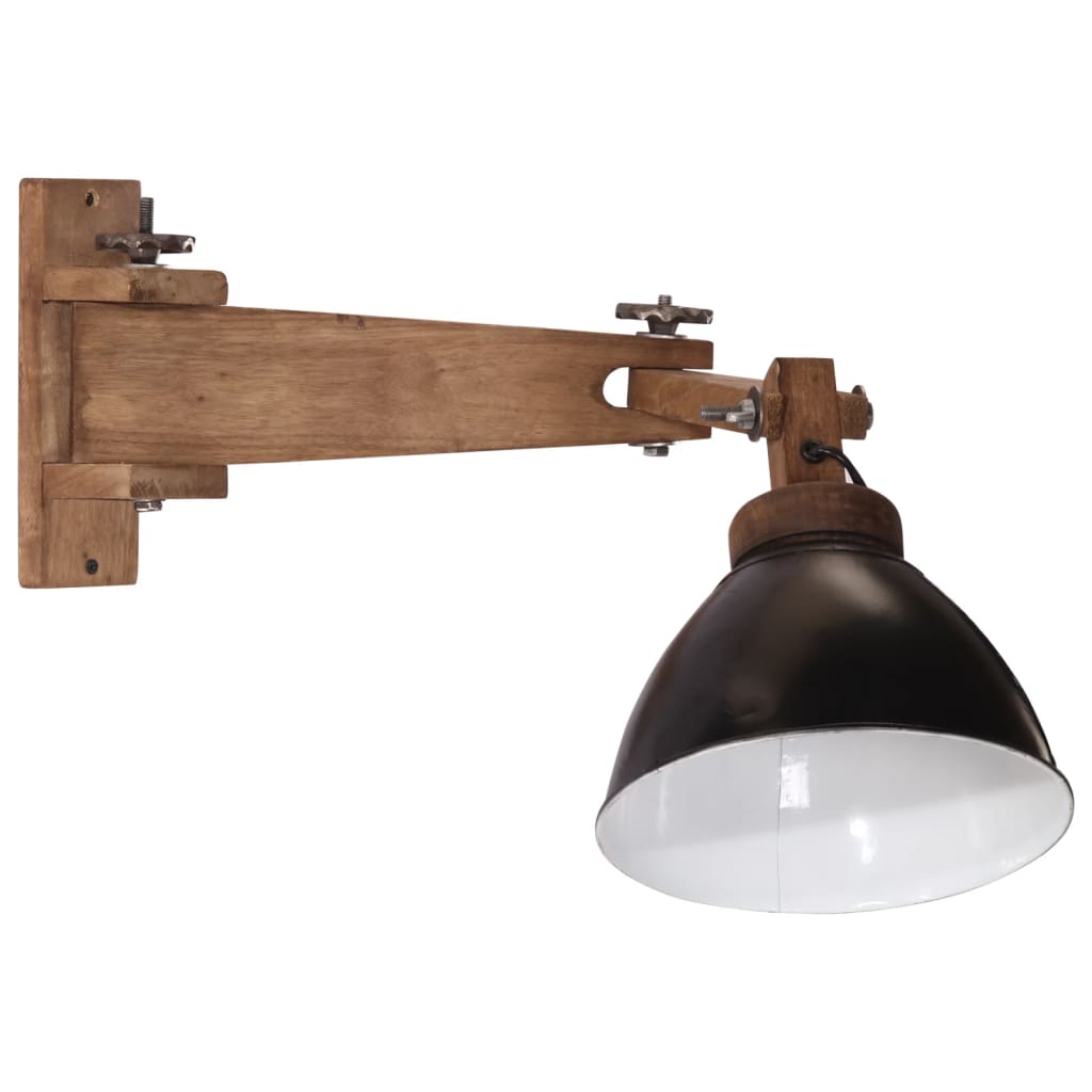 Wandlamp 25 W E27 zwart – afbeelding 2