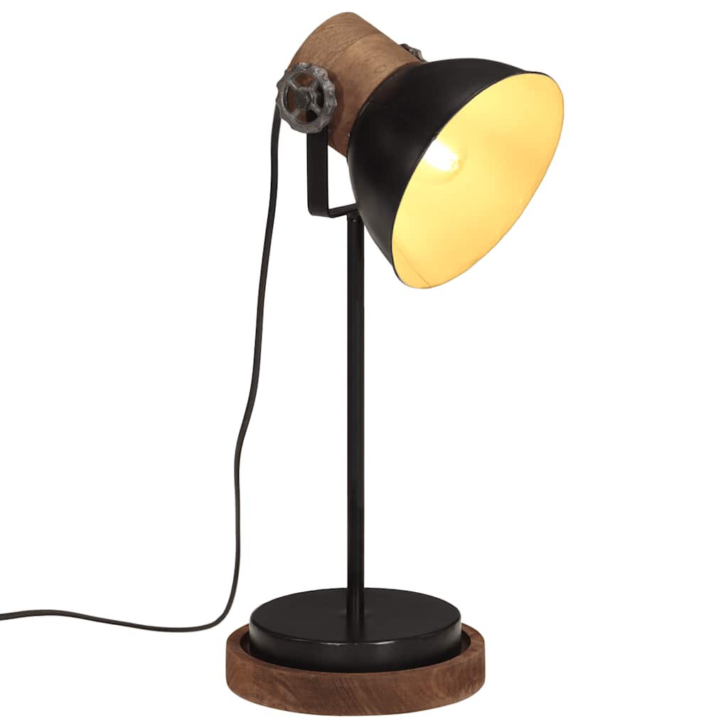 Bureaulamp 25 W E27 17x17x50 cm zwart – afbeelding 1