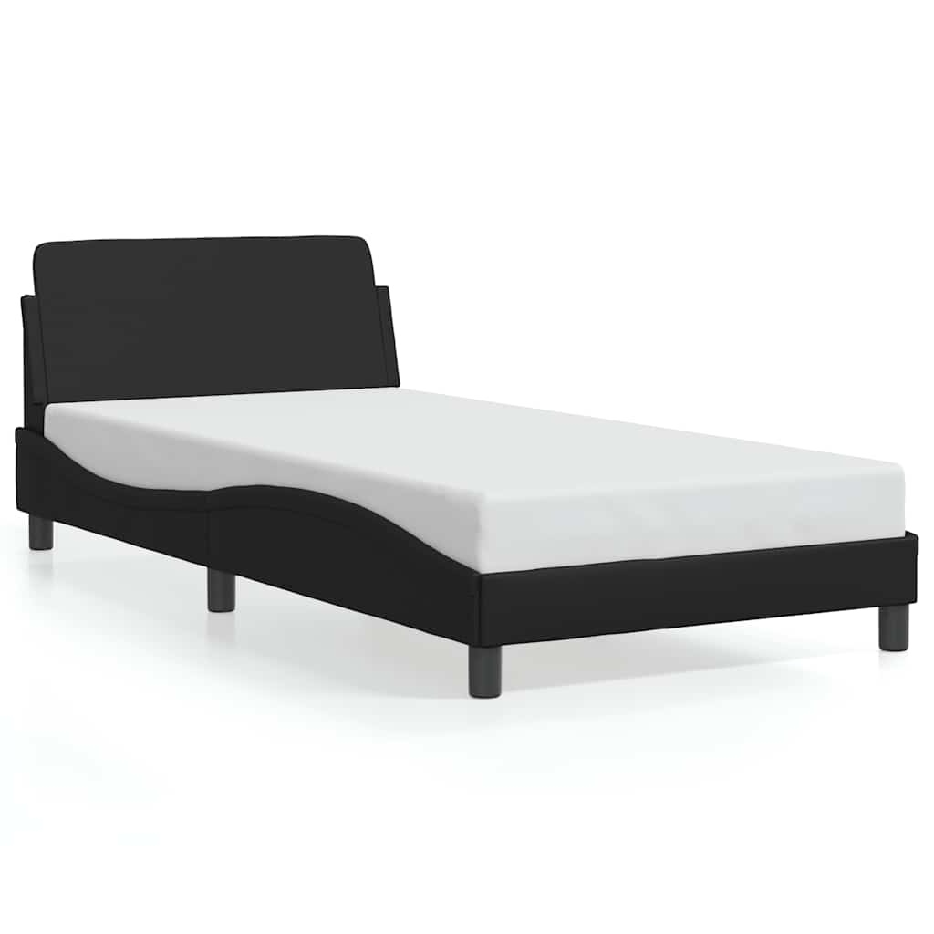 Bedframe "Dover" kunstleer zwart 100x203 cm – afbeelding 2