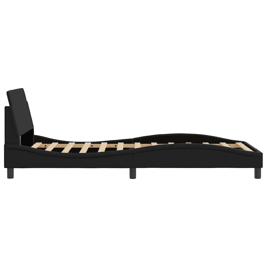 Bedframe "Dover" kunstleer zwart 100x203 cm – afbeelding 5