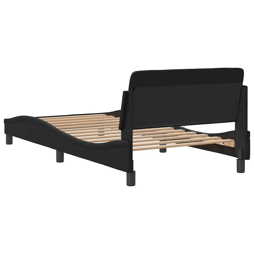 Bedframe "Dover" kunstleer zwart 100x203 cm – afbeelding 6