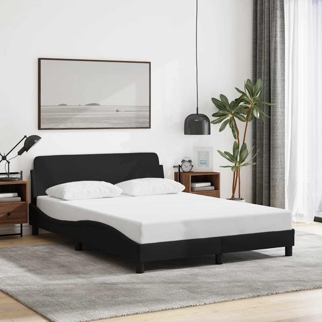Bedframe Dover zwart 135x190 cm stof – afbeelding 1