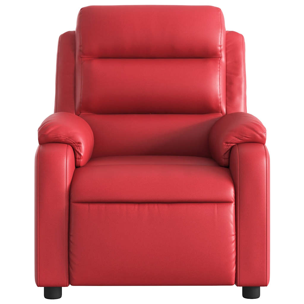 Fauteuil verstelbaar kunstleer rood – afbeelding 6