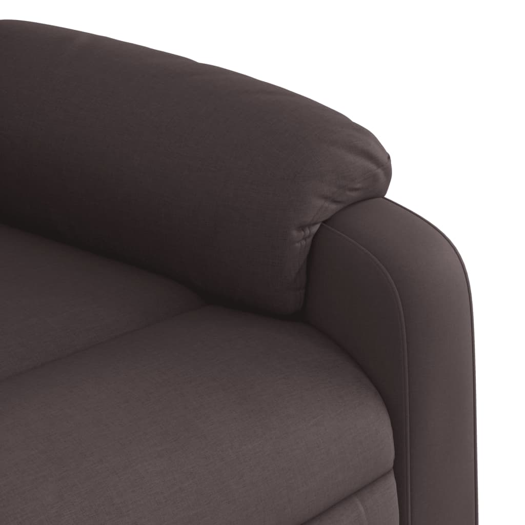 Fauteuil verstelbaar stof donkerbruin – afbeelding 8