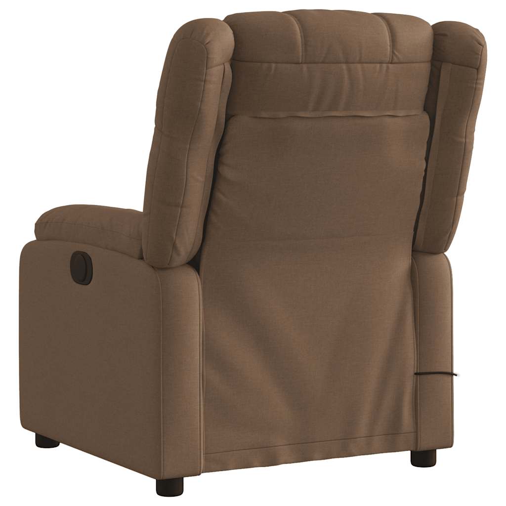 Massagestoel verstelbaar stof bruin – afbeelding 4