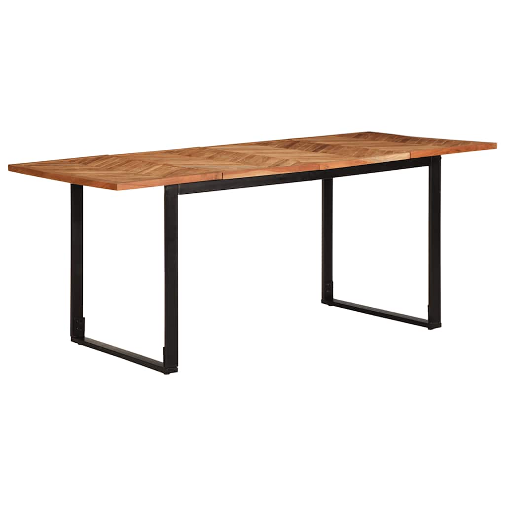 Eettafel 180x90x75 cm massief acaciahout – afbeelding 1