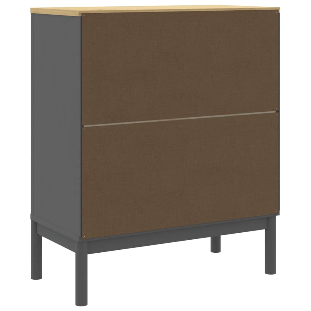 Ladekast FLORO massief grenenhout grijs – afbeelding 7