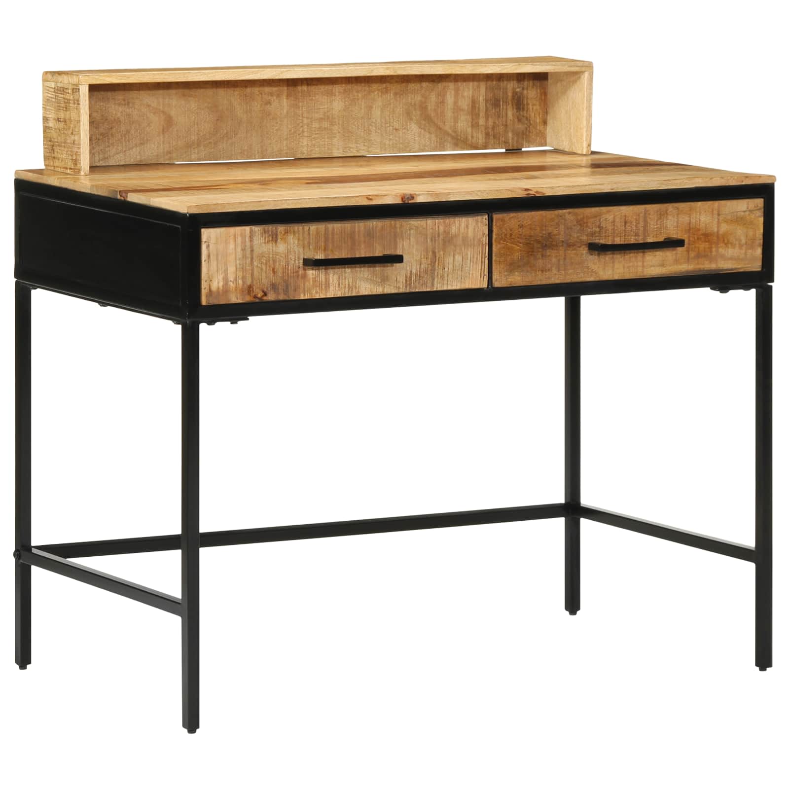 Wandtafel Bruin 100 x 55 x 89.5 cm Massief Mangohout en Metaal
