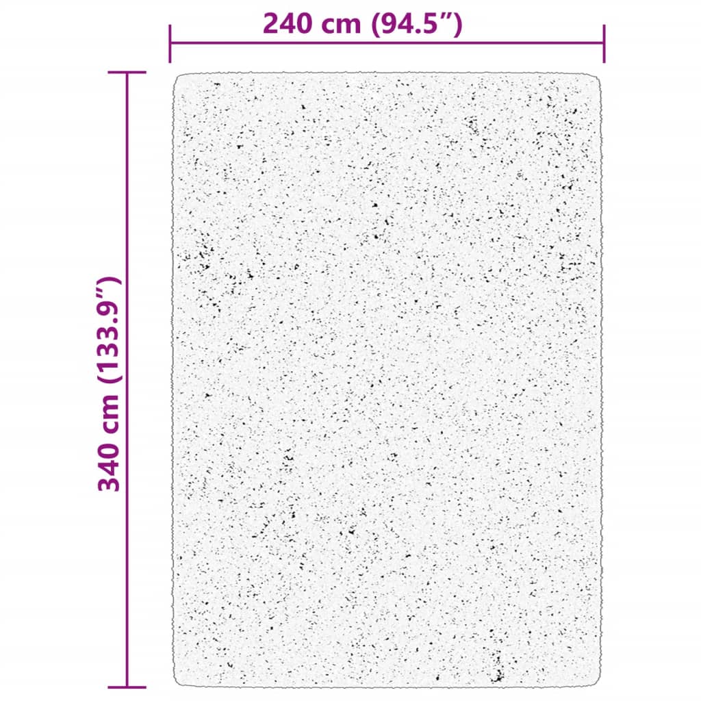 Vloerkleed HUARTE laagpolig zacht wasbaar 240x340 cm bosgroen – afbeelding 10