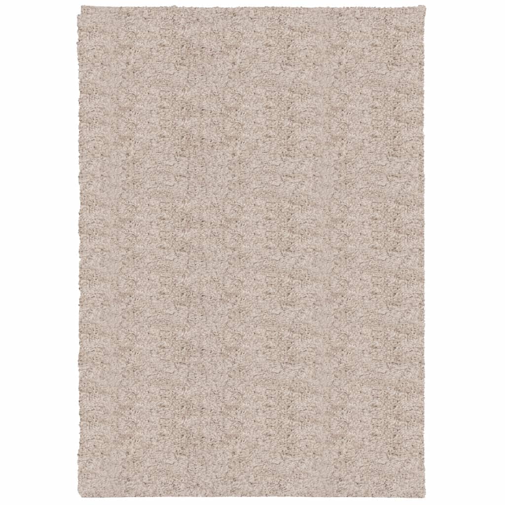 Vloerkleed PAMPLONA shaggy hoogpolig modern 160x230 cm beige – afbeelding 2