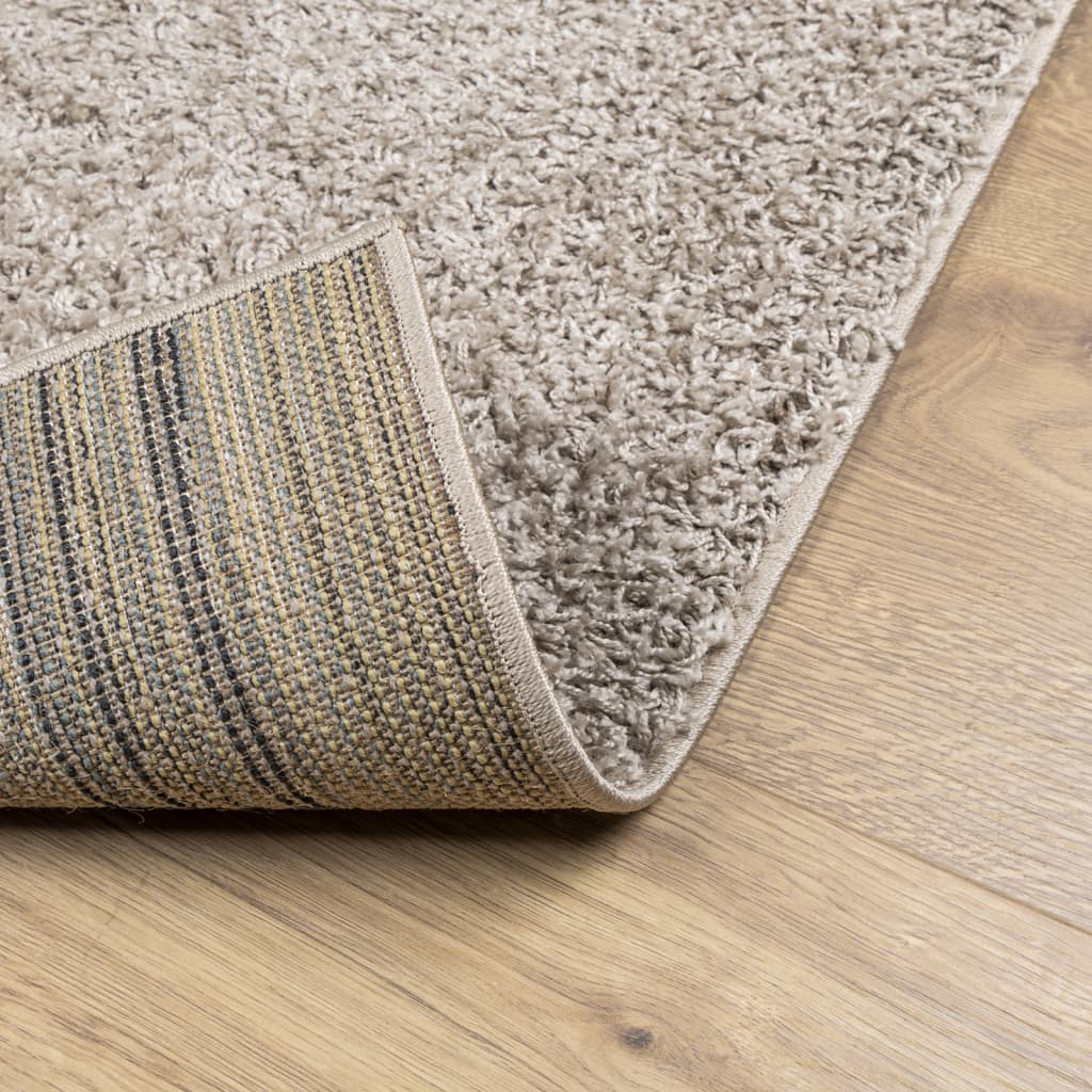 Vloerkleed PAMPLONA shaggy hoogpolig modern 160x230 cm beige – afbeelding 5