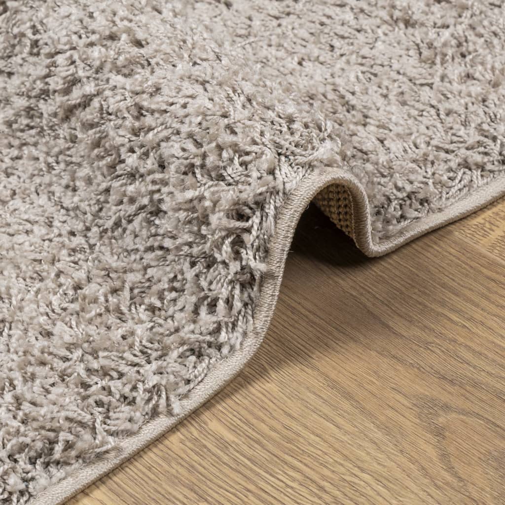 Vloerkleed PAMPLONA shaggy hoogpolig modern 160x230 cm beige – afbeelding 6