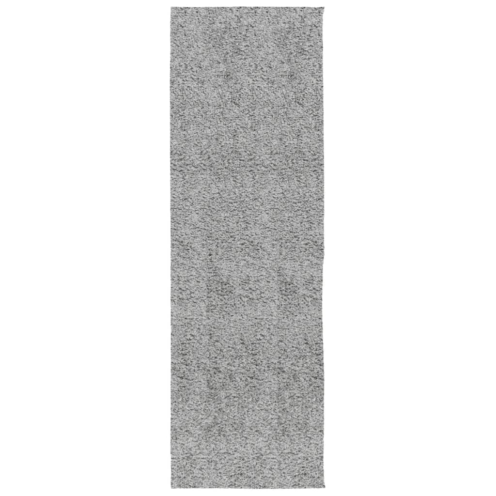 Vloerkleed PAMPLONA shaggy hoogpolig modern 80x250 cm grijs – afbeelding 2