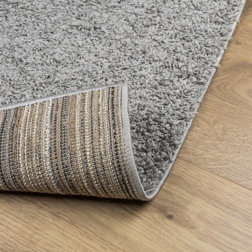 Vloerkleed PAMPLONA shaggy hoogpolig modern 80x250 cm grijs – afbeelding 5