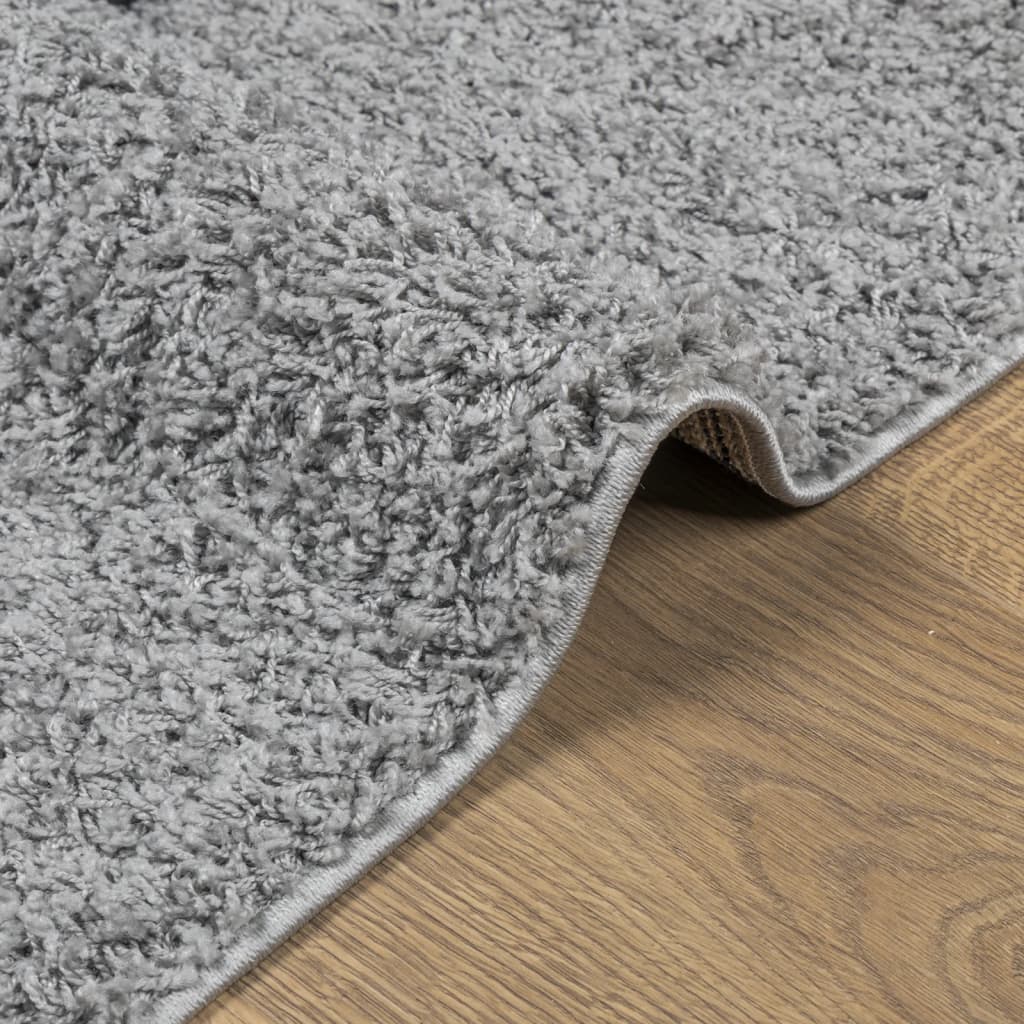 Vloerkleed PAMPLONA shaggy hoogpolig modern 80x250 cm grijs – afbeelding 6