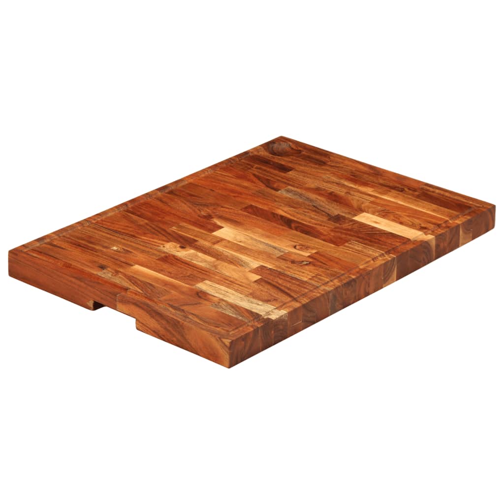 Hakblok 60x42x4 cm massief acaciahout – afbeelding 2