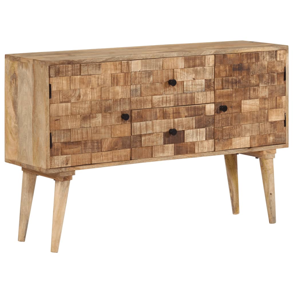 Dressoir 110x30x70 cm massief mangohout – afbeelding 1