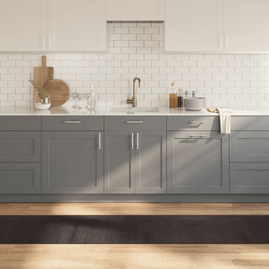 Vloerkleed rechthoekig 60x300 cm bamboe donkerbruin