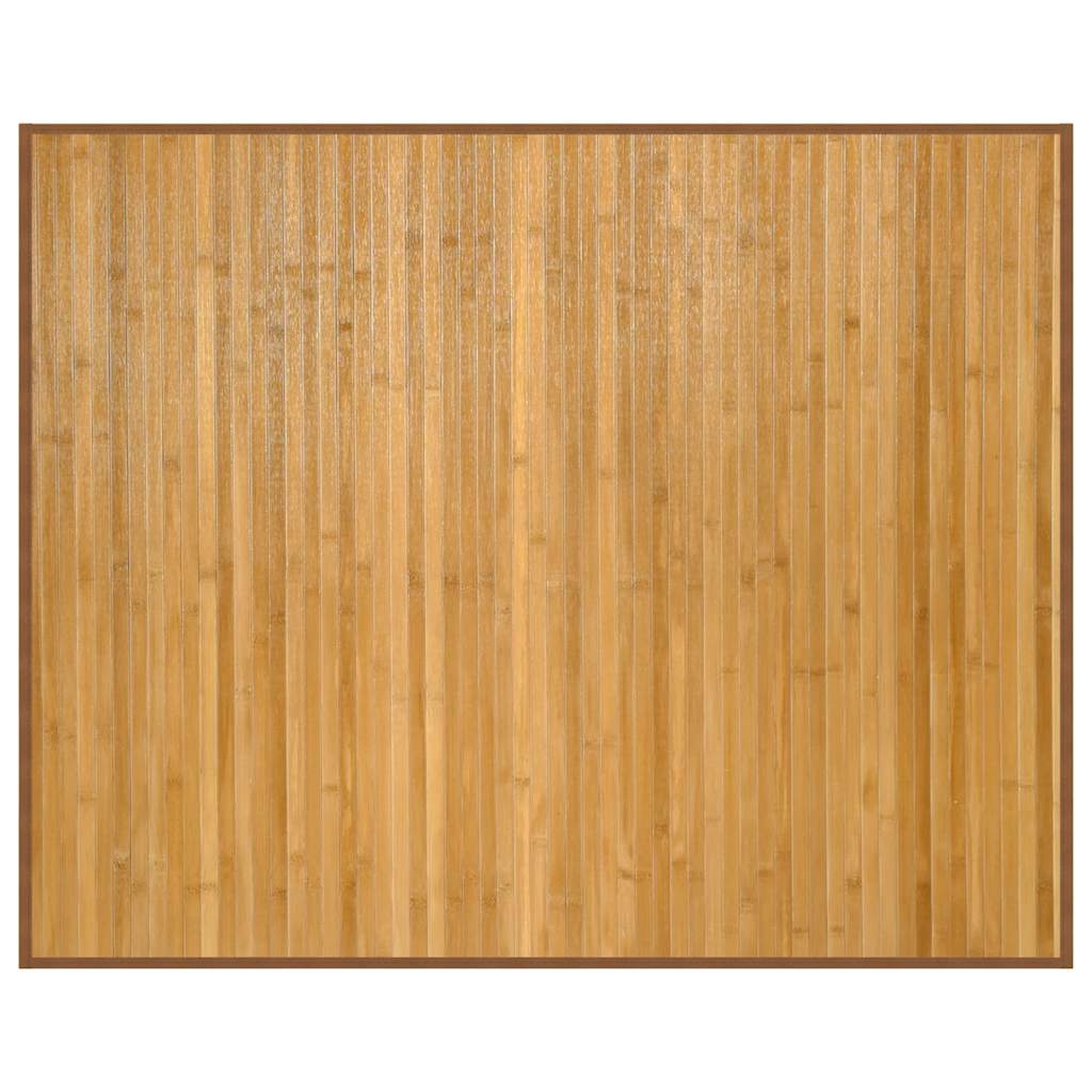 Vloerkleed rechthoekig 80x100 cm bamboe naturel – afbeelding 2