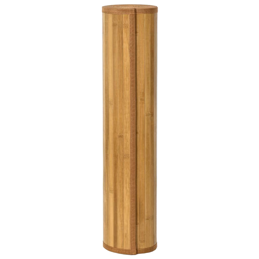 Vloerkleed rechthoekig 80x100 cm bamboe naturel – afbeelding 3