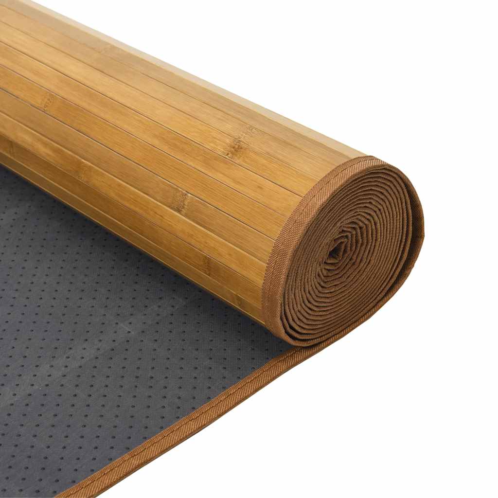 Vloerkleed rechthoekig 80x100 cm bamboe naturel – afbeelding 5