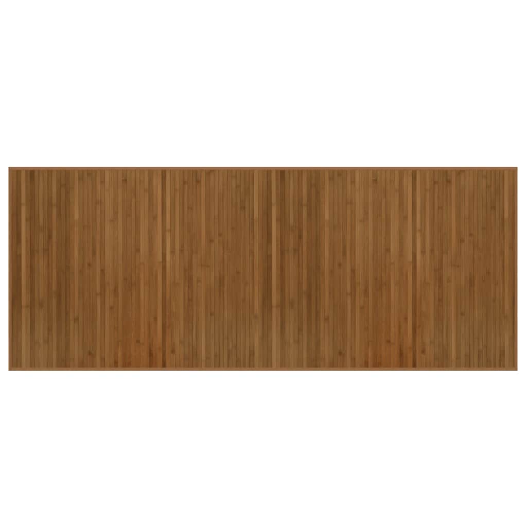 Vloerkleed rechthoekig 80x200 cm bamboe bruin – afbeelding 2