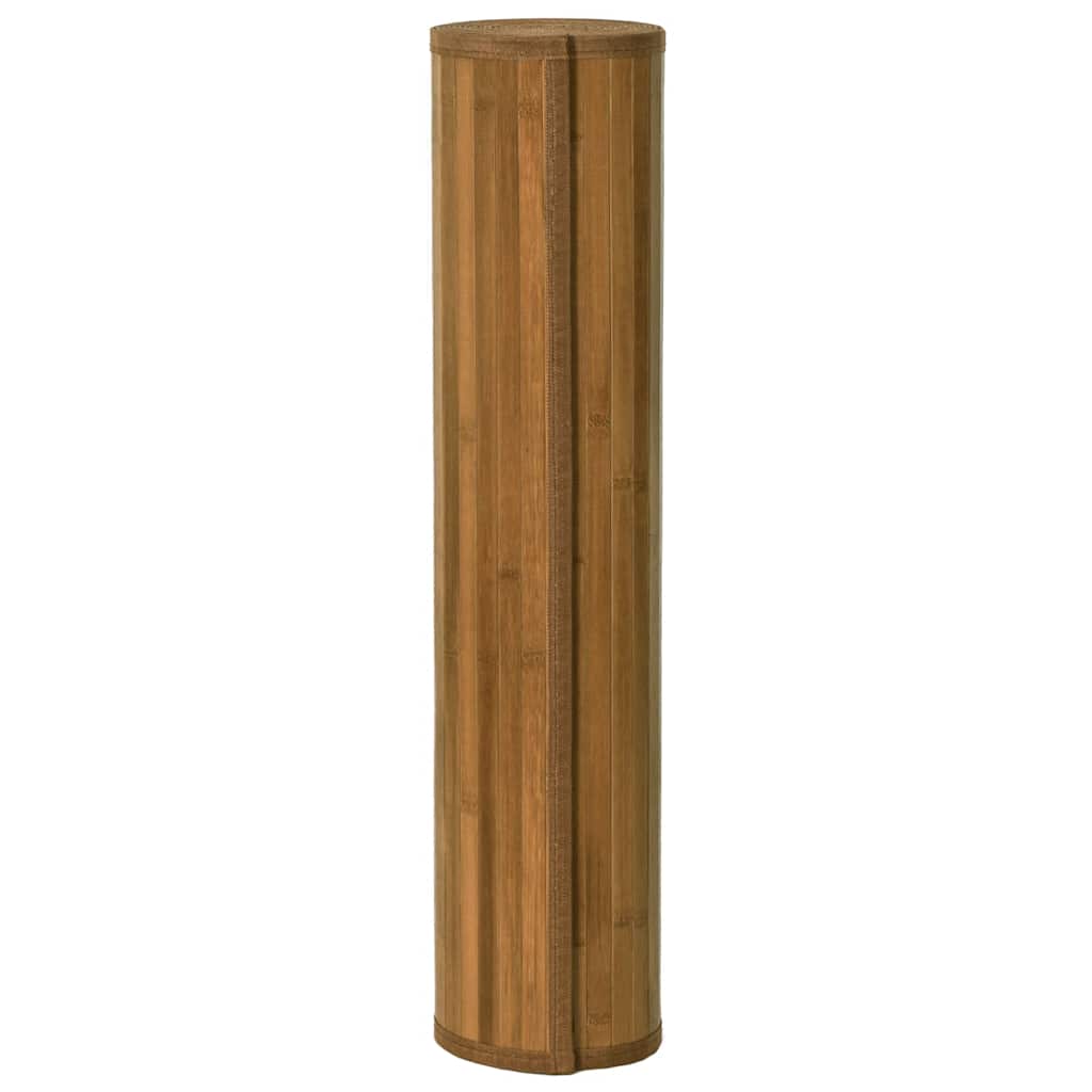 Vloerkleed rechthoekig 80x200 cm bamboe bruin – afbeelding 3