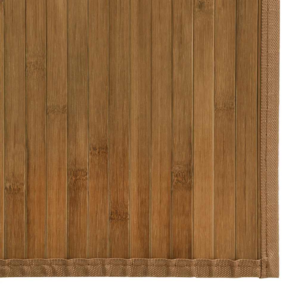 Vloerkleed rechthoekig 80x200 cm bamboe bruin – afbeelding 6