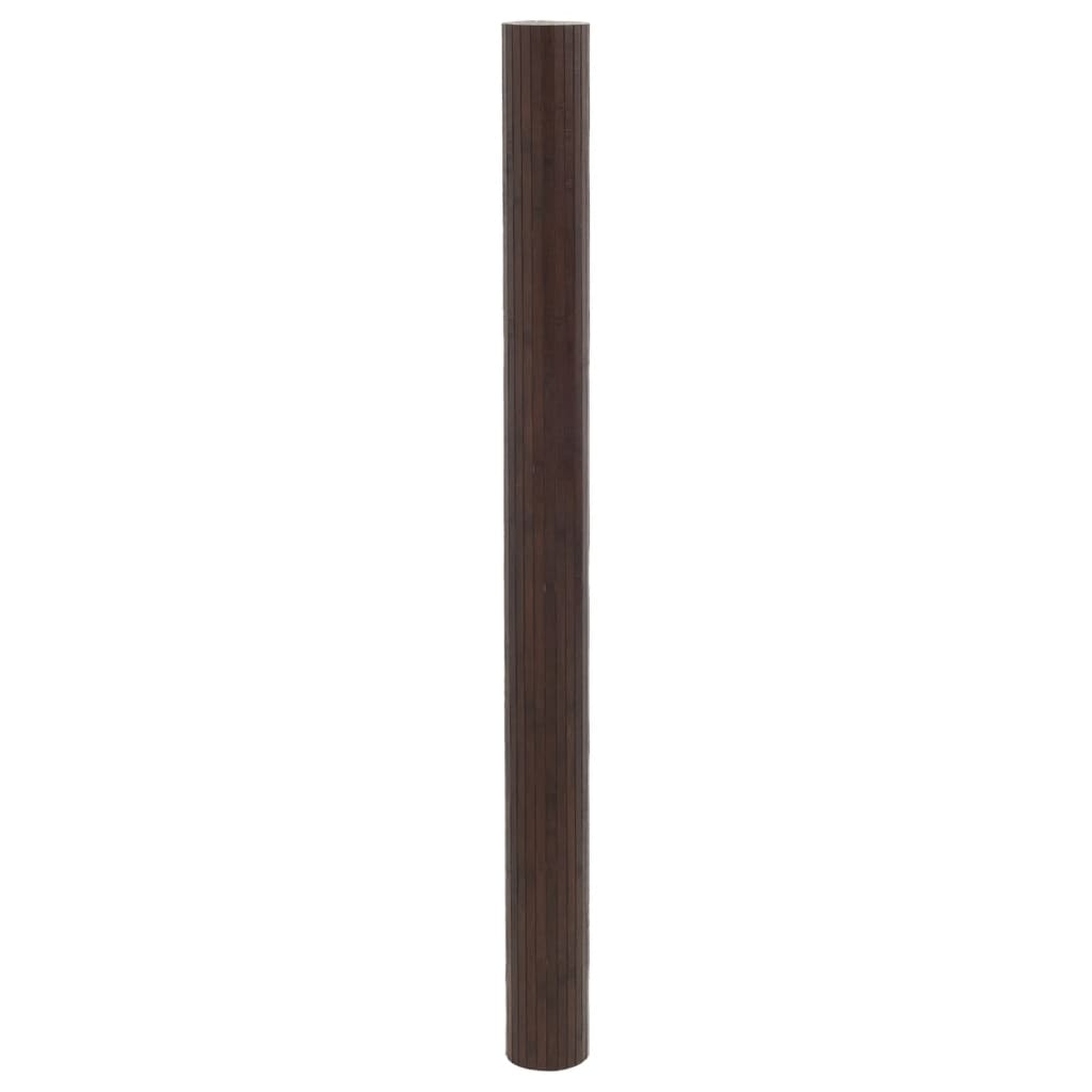 Kamerscherm breedte 600 cm hoogte 165 cm bamboe donkerbruin – afbeelding 4