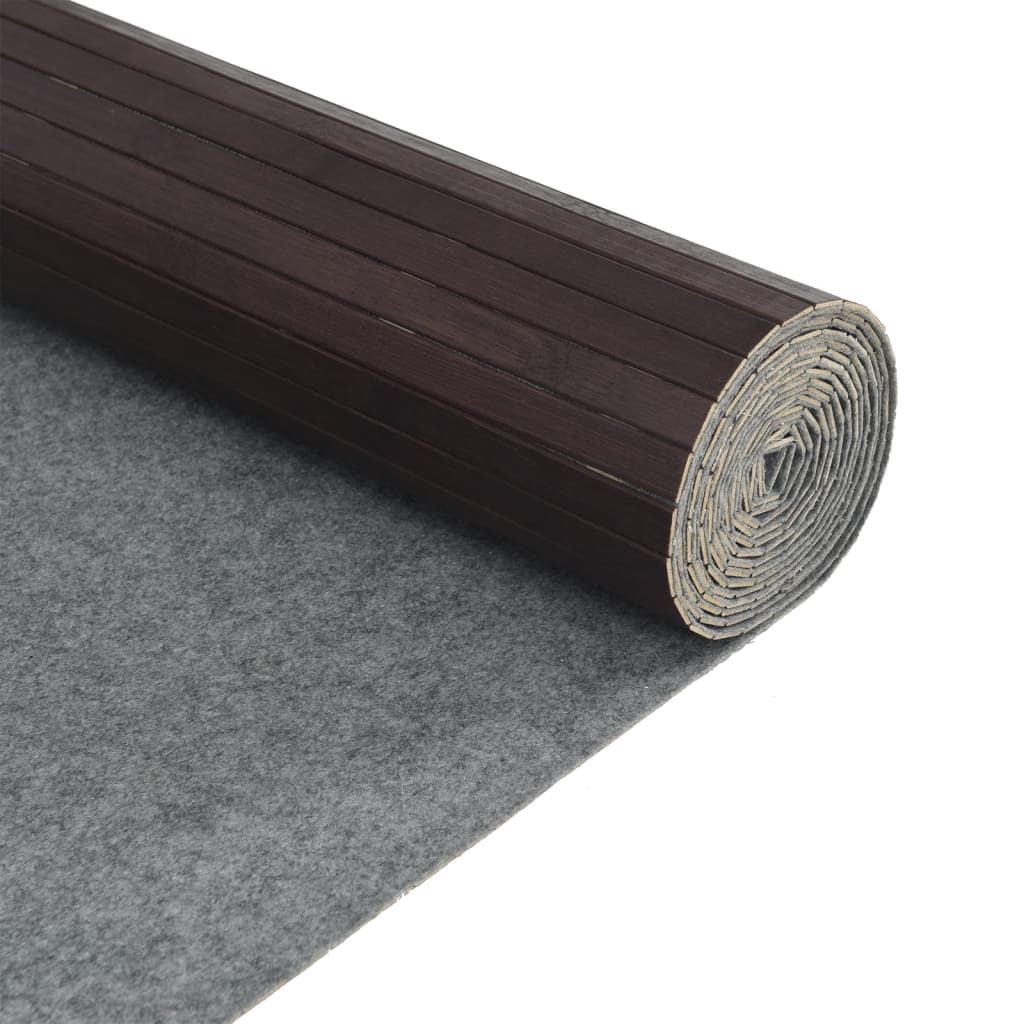 Kamerscherm breedte 600 cm hoogte 165 cm bamboe donkerbruin – afbeelding 6