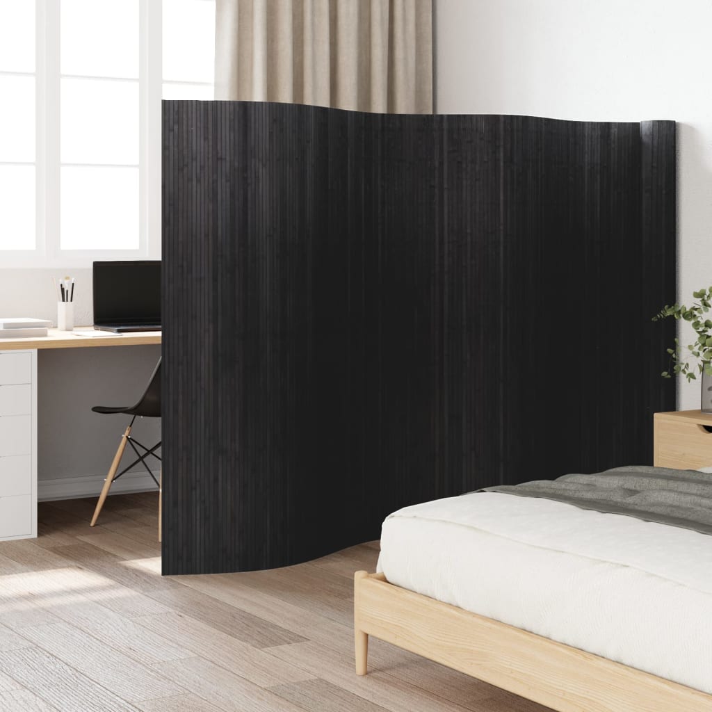 Kamerscherm breedte 800 cm hoogte 165 cm bamboe grijs – afbeelding 1